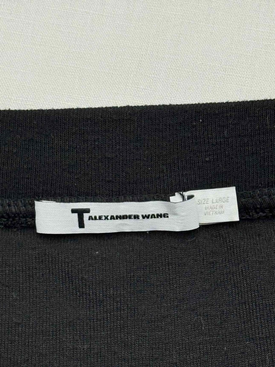 Pre-loved T ALEXANDER WANG Black Polka Dot Size Large Midi Skirt at Reems Closet