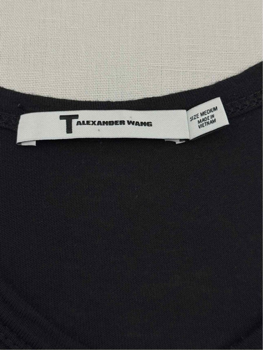 Pre - loved T ALEXANDER WANG Black Size Medium Tank Top at Reems Closet