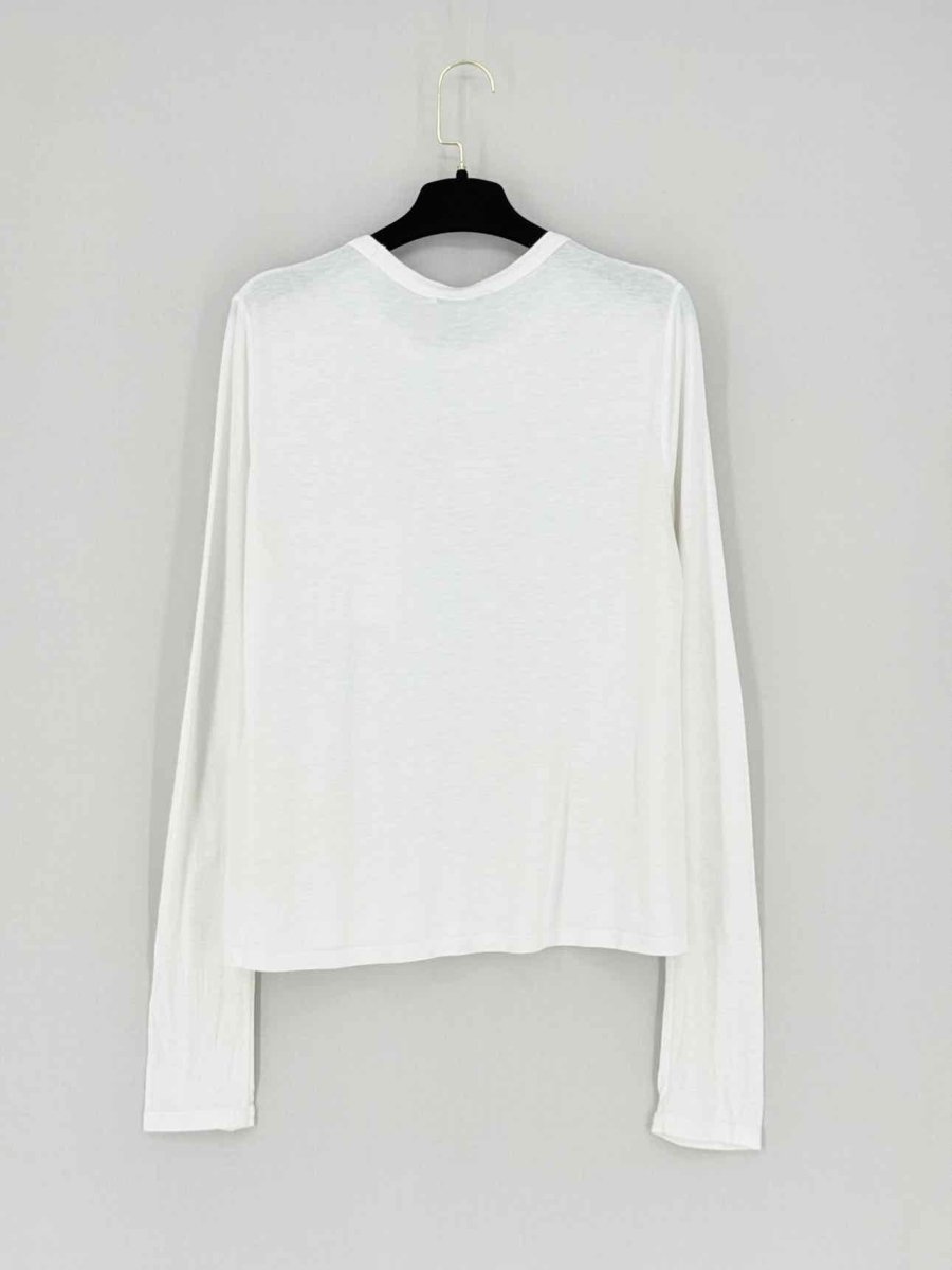 Pre - loved T ALEXANDER WANG Longsleeved White Size XSmall T-shirt at Reems Closet