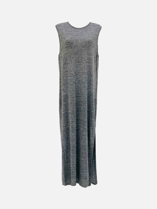 Pre - loved T ALEXANDER WANG Sleeveless Grey Midi Dress at Reems Closet