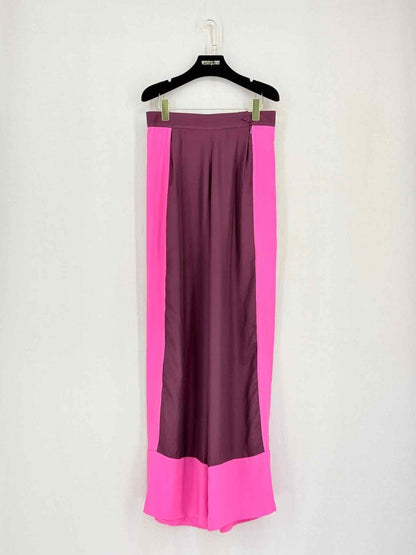 Pre-loved TALLER MARMO Pink & Burgundy Colorblock Size US 6 Pants at Reems Closet