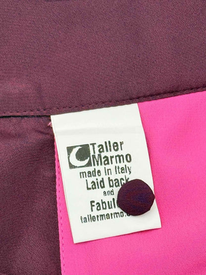 Pre-loved TALLER MARMO Pink & Burgundy Colorblock Size US 6 Pants at Reems Closet