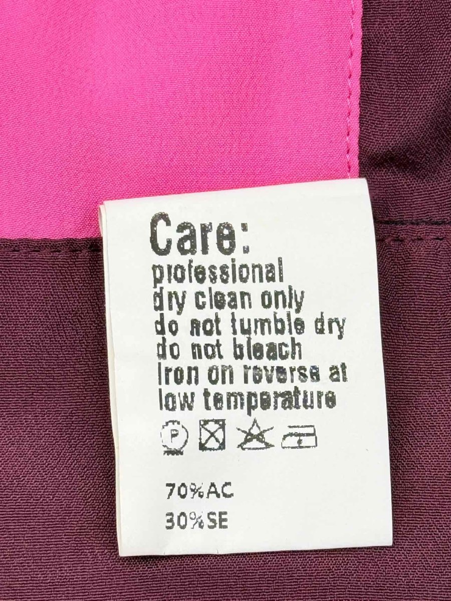 Pre-loved TALLER MARMO Pink & Burgundy Colorblock Size US 6 Pants at Reems Closet