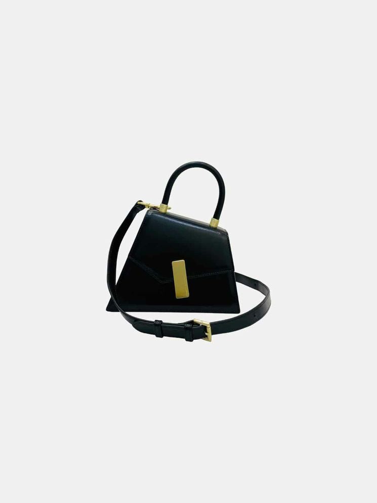 Pre - loved TAMMY & BENJAMIN Cubist Black Shoulder Bag at Reems Closet