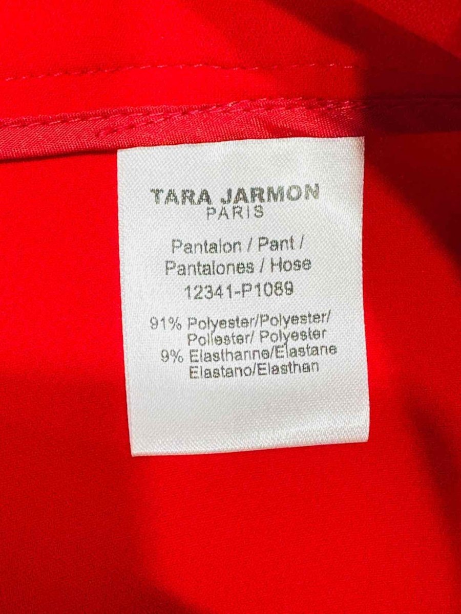 Pre - loved TARA JARMON Tailored Red Pants at Reems Closet