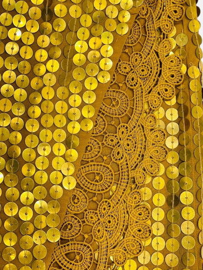 Pre - loved TED BAKER Gold Size US 0 Midi Skirt at Reems Closet