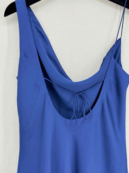 Pre - loved TED BAKER Navy Blue Size US 8 Midi Dress at Reems Closet