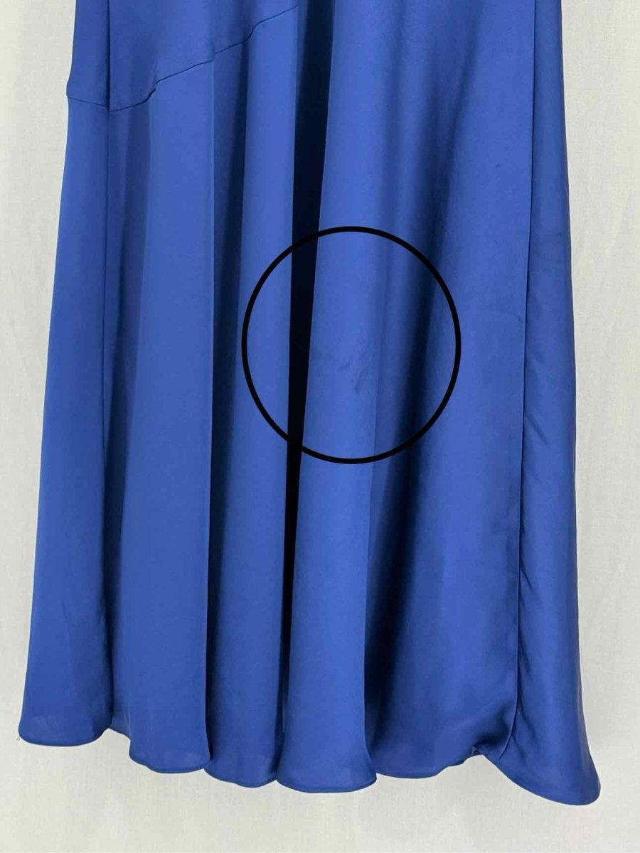 ted baker navy midi dress TED BAKER Navy Blue Size US 8 Midi Dress