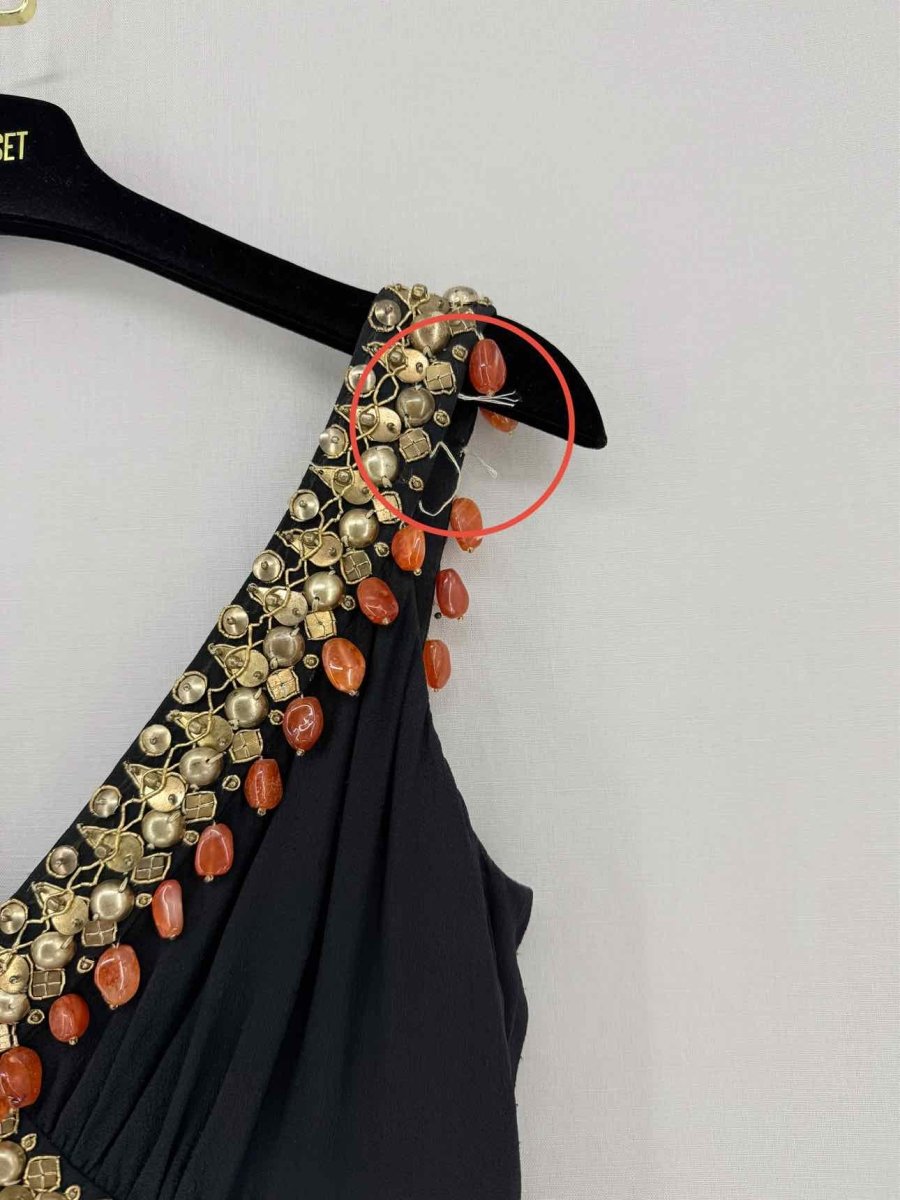 Pre - loved TEMPERLEY Black Size US 8 Long Dress at Reems Closet