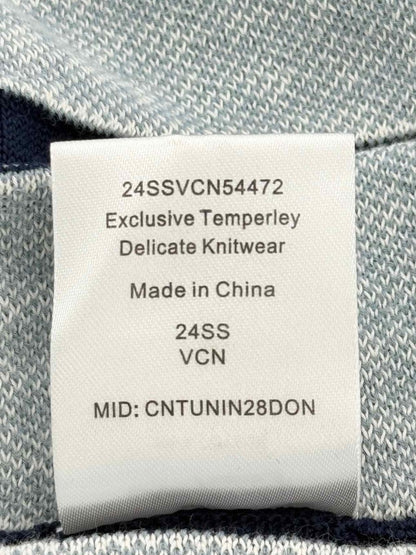 Pre - loved TEMPERLEY Blue Multicolor Size XSmall Midi Dress at Reems Closet