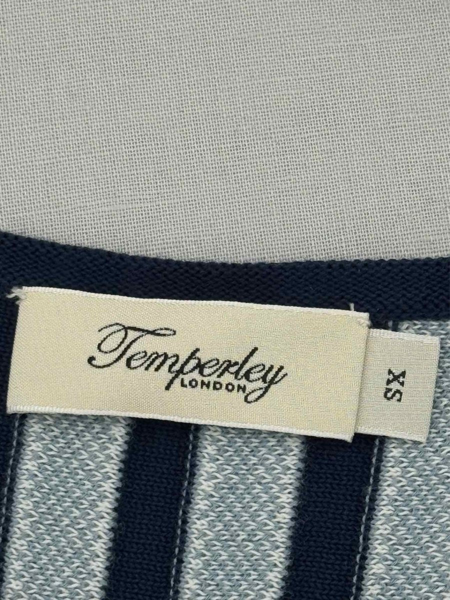 Pre - loved TEMPERLEY Blue Multicolor Size XSmall Midi Dress at Reems Closet