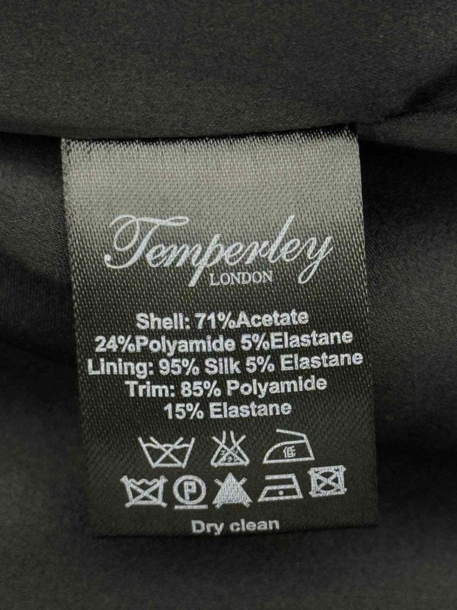 Pre - loved TEMPERLEY LONDON Black Size US 6 Short Dress at Reems Closet