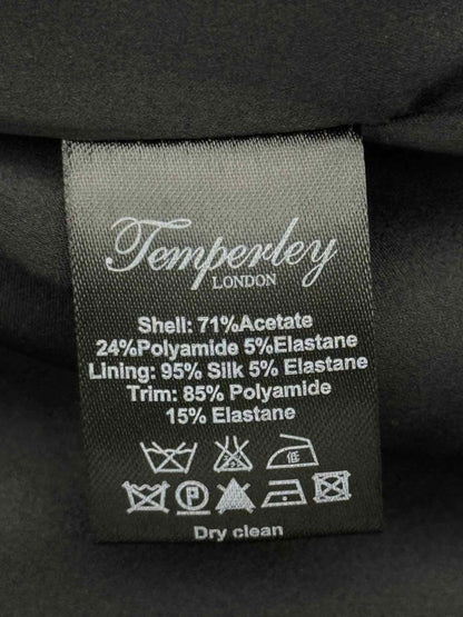 Pre - loved TEMPERLEY LONDON Black Size US 6 Short Dress at Reems Closet