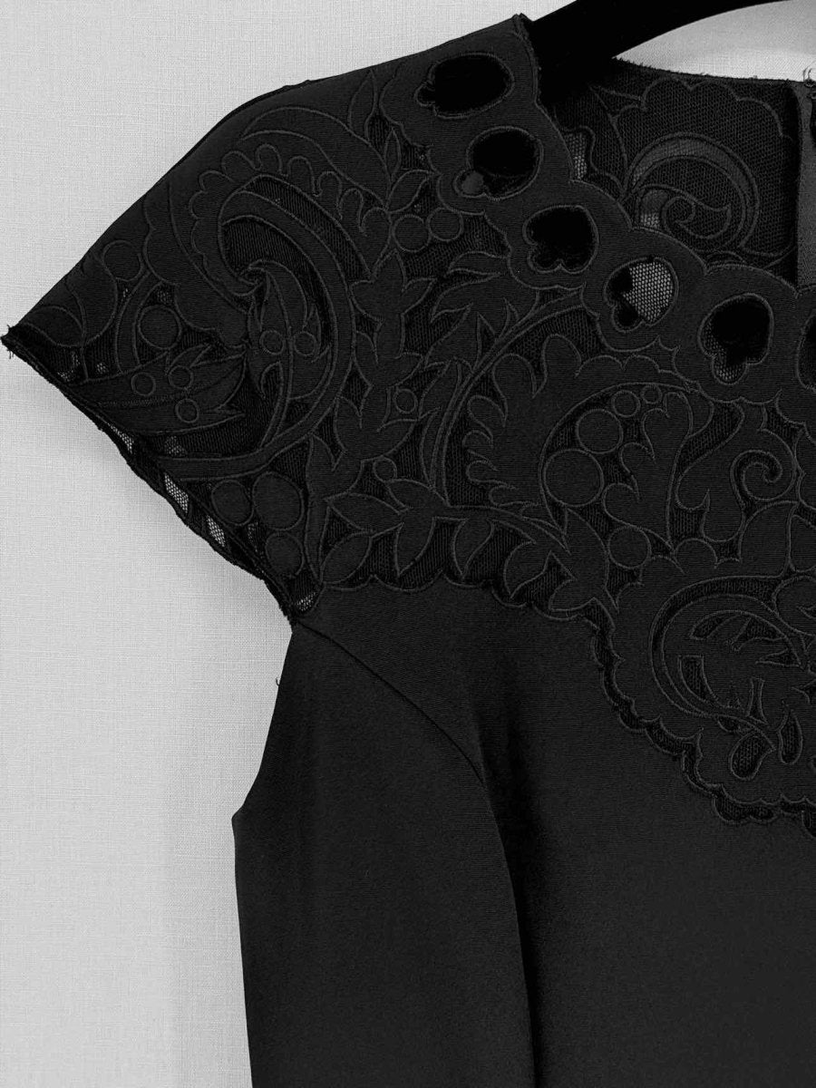 Pre - loved TEMPERLEY LONDON Black Size US 6 Short Dress at Reems Closet