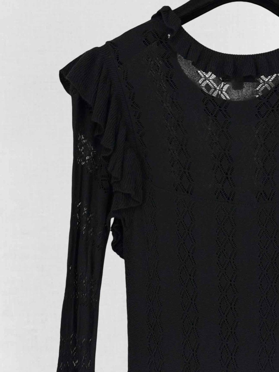 Pre - loved TEMPERLEY LONDON Black Size XSmall Long Dress at Reems Closet
