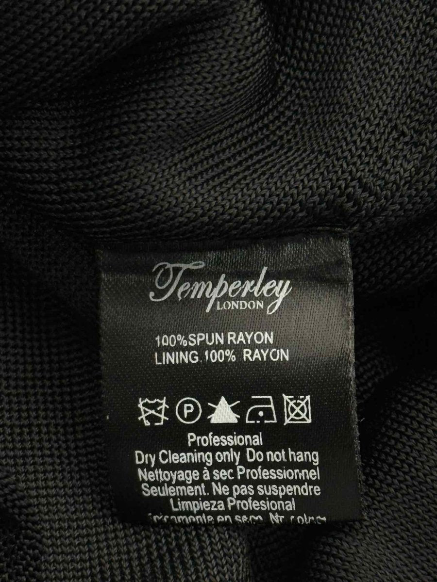 Pre - loved TEMPERLEY LONDON Black Size XSmall Long Dress at Reems Closet