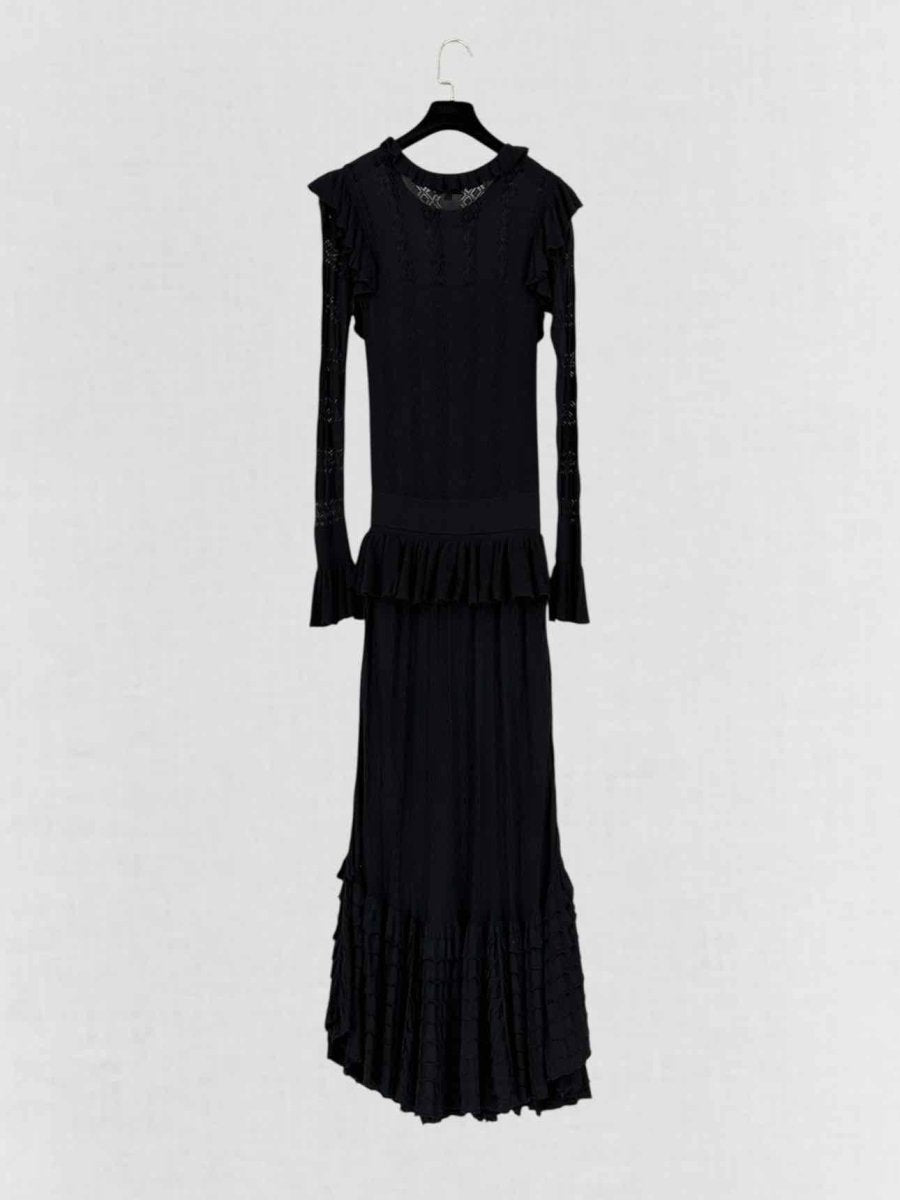 Pre - loved TEMPERLEY LONDON Black Size XSmall Long Dress at Reems Closet