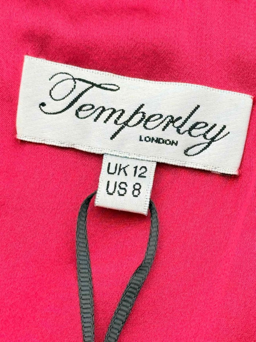 Pre - loved TEMPERLEY LONDON Ursula Fuchsia Size US 8 Long Dress at Reems Closet