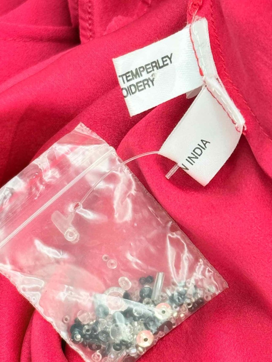 Pre - loved TEMPERLEY LONDON Ursula Fuchsia Size US 8 Long Dress at Reems Closet
