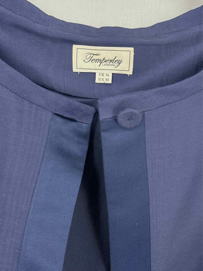 Pre-loved TEMPERLEY Palais Blue Size US 10 Jacket at Reems Closet