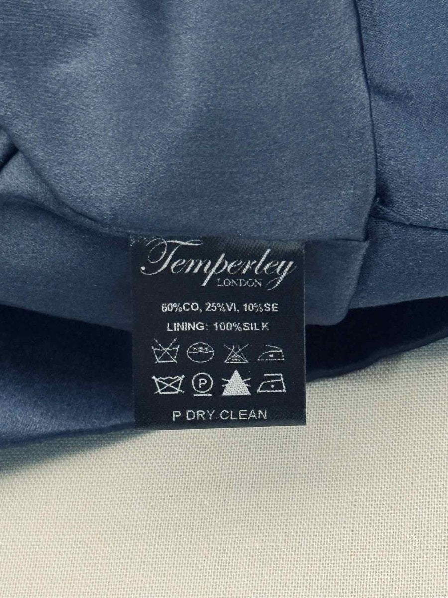 Pre-loved TEMPERLEY Palais Blue Size US 10 Jacket at Reems Closet