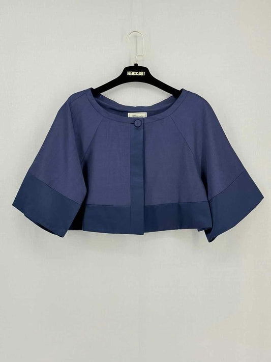 Pre-loved TEMPERLEY Palais Blue Size US 10 Jacket at Reems Closet