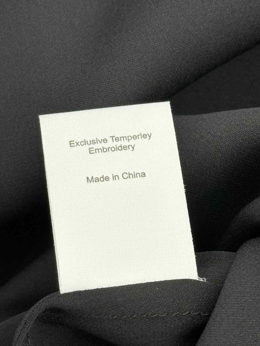 Pre - loved TEMPERLEY Sheer Black Size US 6 Short Dress at Reems Closet