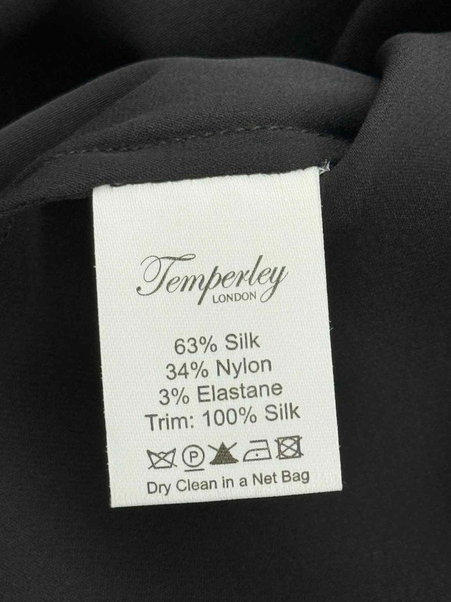 Pre - loved TEMPERLEY Sheer Black Size US 6 Short Dress at Reems Closet