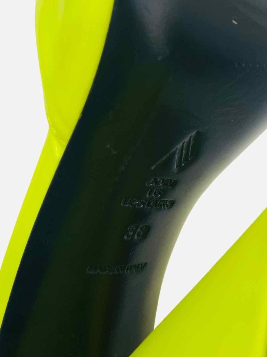 Pre - loved THE ATTICO Devon Yellow Size EU 38 Mules at Reems Closet