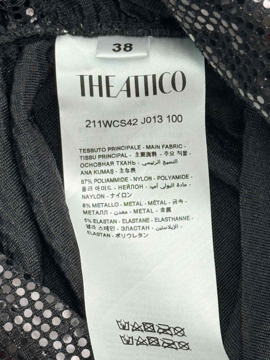Pre-loved THE ATTICO Gonna Black Size US 2 Mini Skirt at Reems Closet