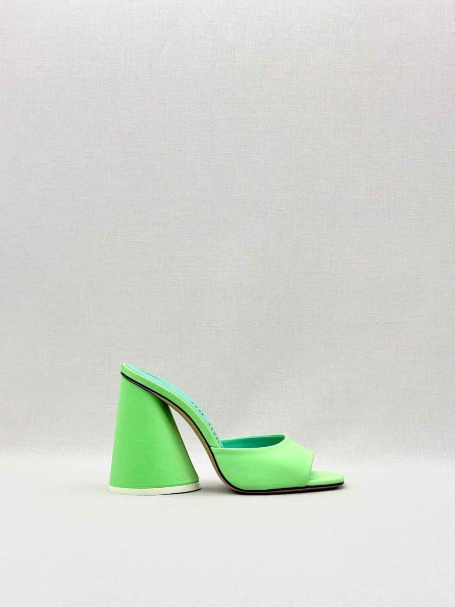 Pre - loved THE ATTICO Luz Green Size EU 36 Heeled Sandals at Reems Closet