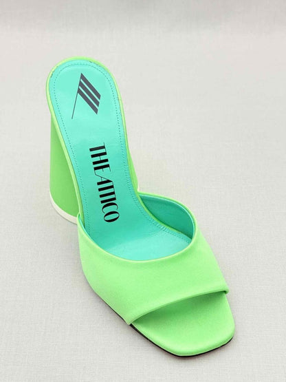 Pre - loved THE ATTICO Luz Green Size EU 36 Heeled Sandals at Reems Closet