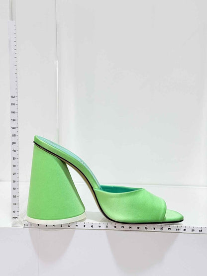 Pre - loved THE ATTICO Luz Green Size EU 36 Heeled Sandals at Reems Closet