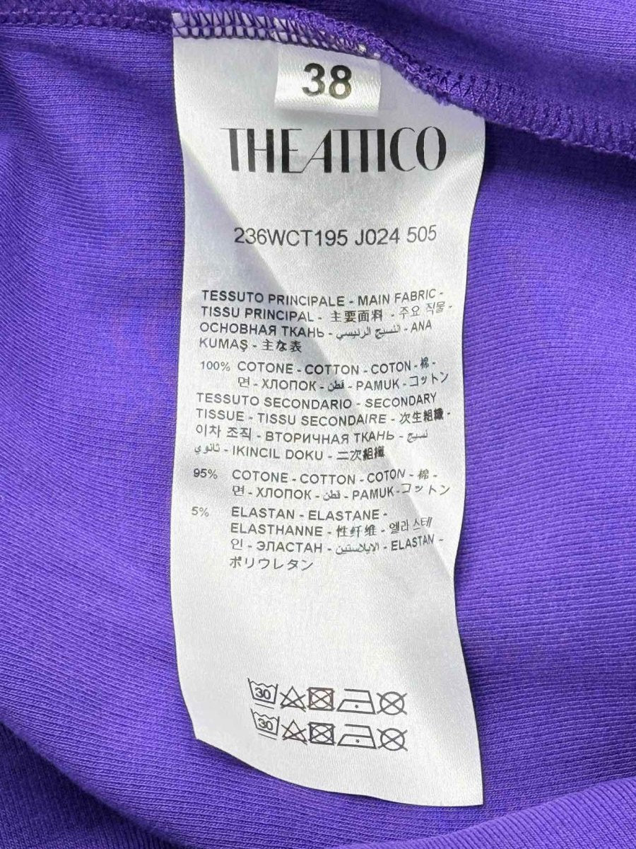 Pre - loved THE ATTICO Purple Size US 2 T-shirt at Reems Closet