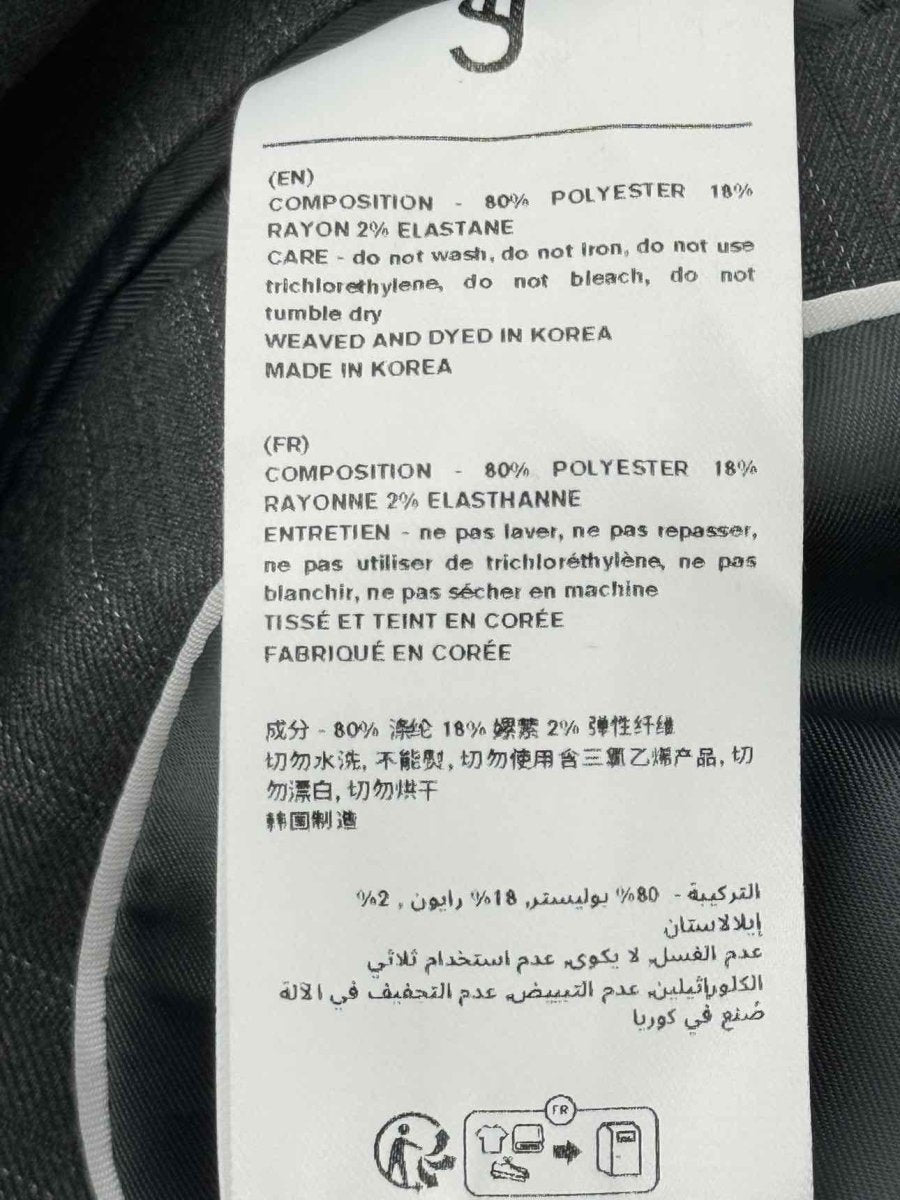 Pre - loved THE FRANKIE SHOP ELISE Grey & White Size Large Jacket at Reems Closet