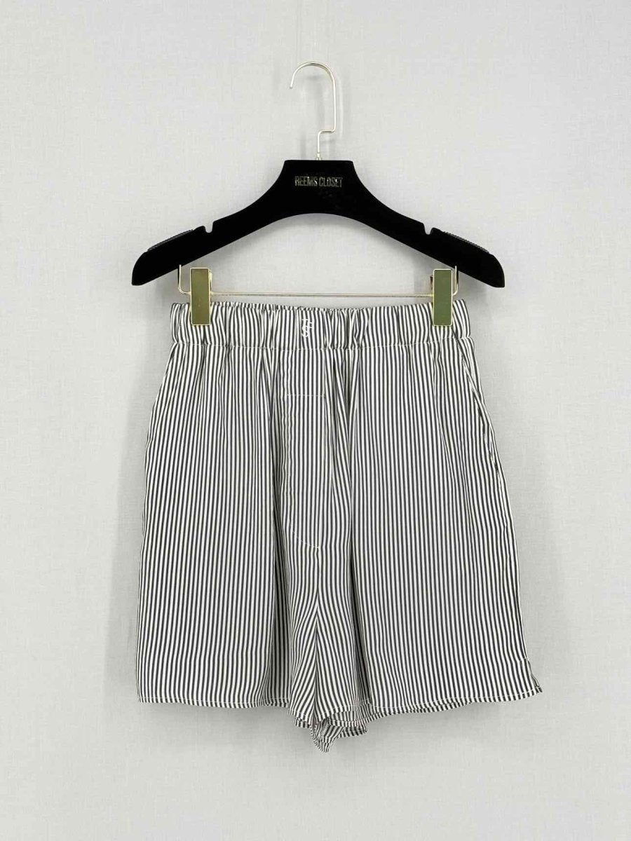 Pre-loved THE FRANKIE SHOP Lui Boxer Striped Size Medium Shorts at Reems Closet