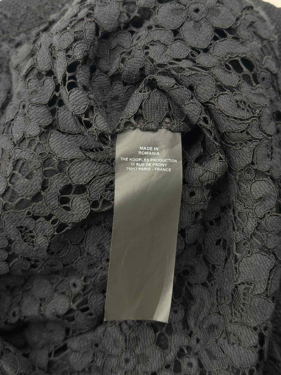 Pre - loved THE KOOPLES Black Tweed Size US 6 Jacket at Reems Closet