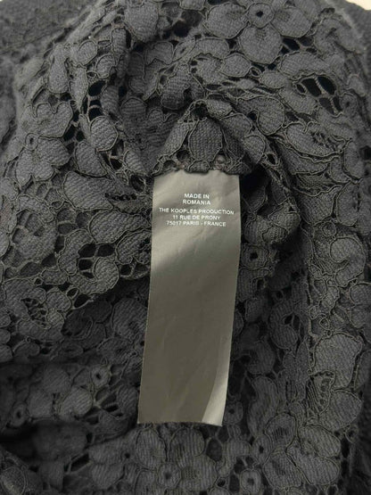 Pre - loved THE KOOPLES Black Tweed Size US 6 Jacket at Reems Closet