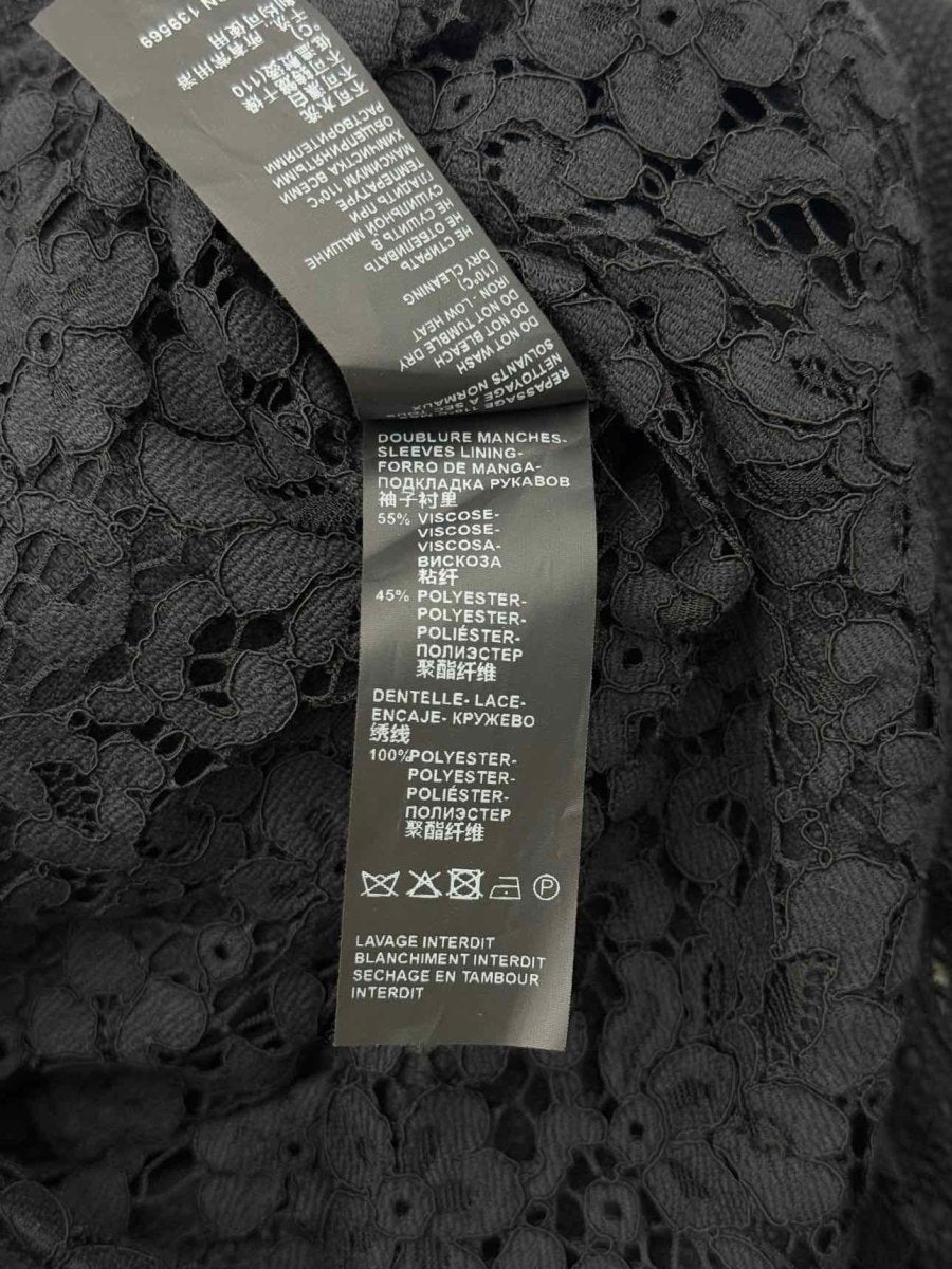 Pre - loved THE KOOPLES Black Tweed Size US 6 Jacket at Reems Closet