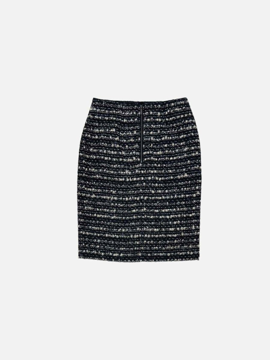 Pre-loved THE KOOPLES Boucle Black & White Mini Skirt from Reems Closet