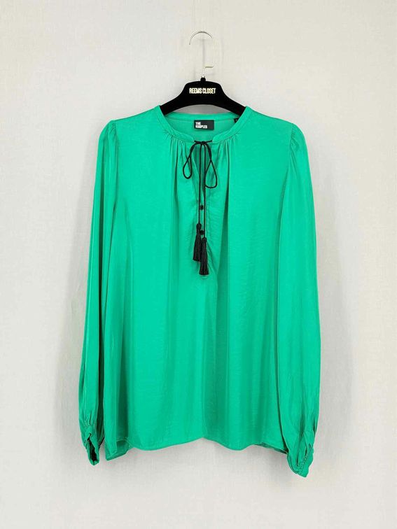 Pre-loved THE KOOPLES Green Size Small Blouse at Reems Closet