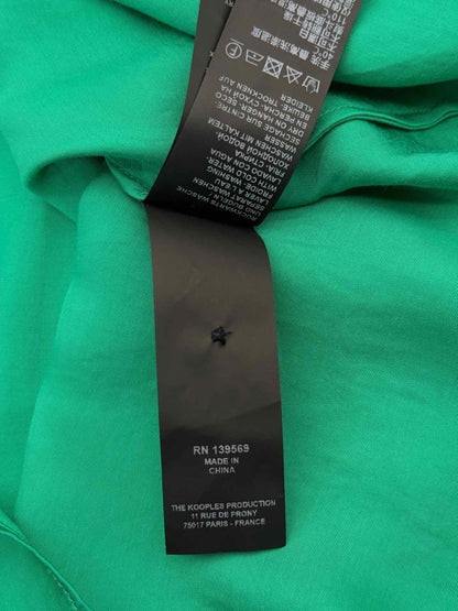 Pre-loved THE KOOPLES Green Size Small Blouse at Reems Closet