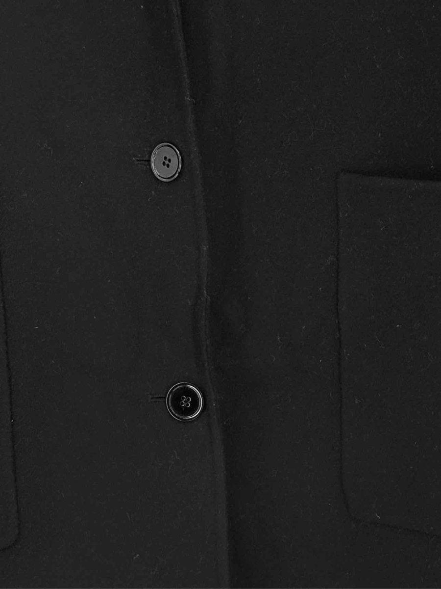 Pre - loved THE KOOPLES Single - breasted Black Size US 2 Coat at Reems Closet