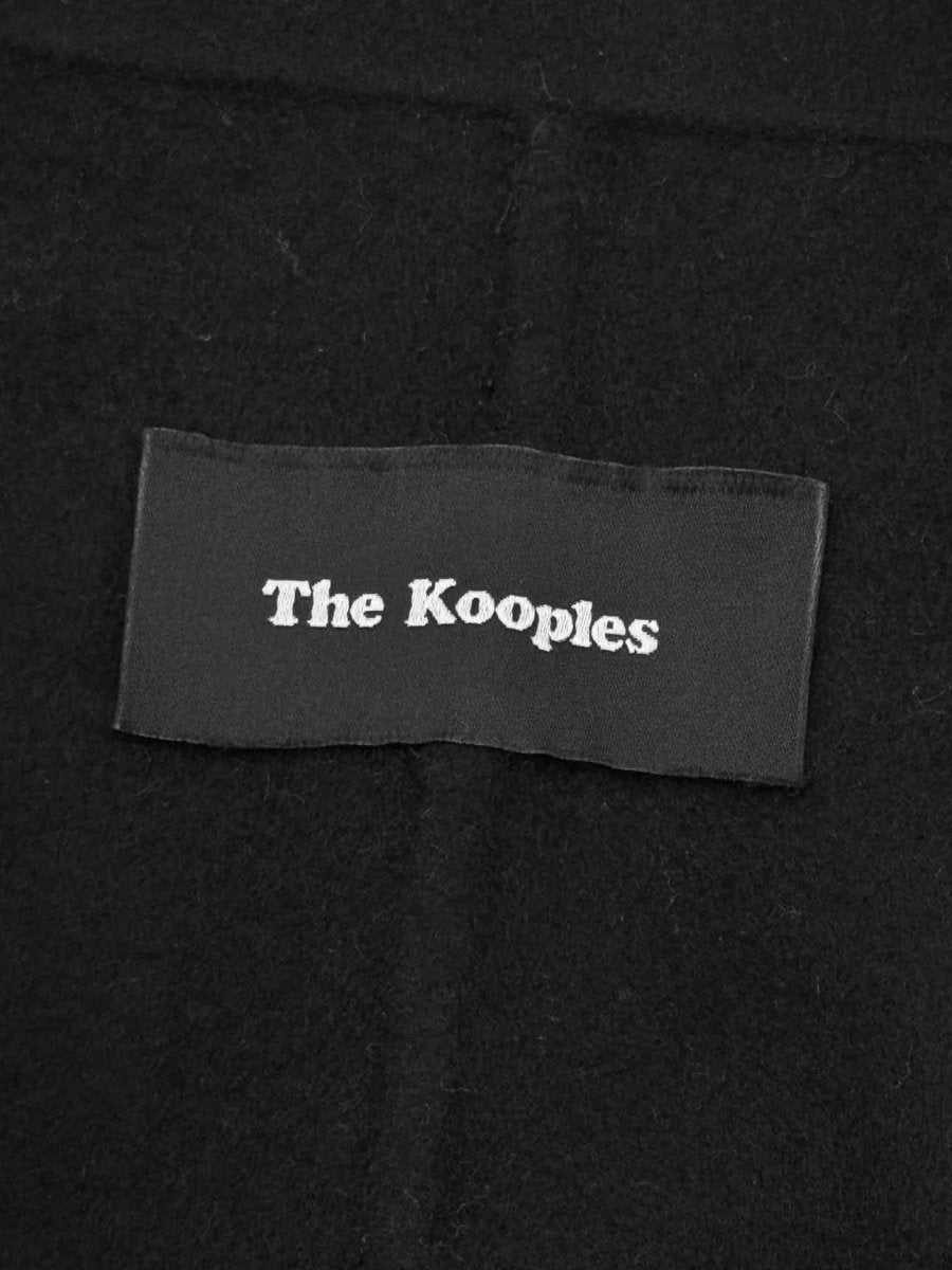 Pre - loved THE KOOPLES Single - breasted Black Size US 2 Coat at Reems Closet