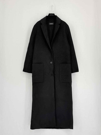 Pre - loved THE KOOPLES Single - breasted Black Size US 2 Coat at Reems Closet