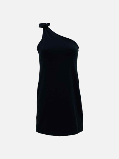 Pre - loved THE RANGE One Shoulder Black Knee Length Dress at Reems Closet