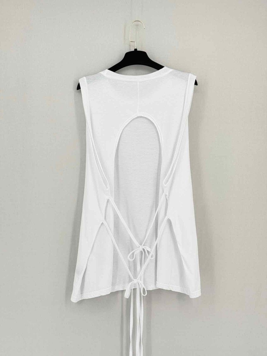 Pre - loved THE ROOM ANTWERP Open Back White Size One Size Top at Reems Closet