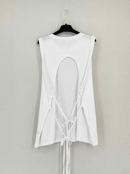Pre - loved THE ROOM ANTWERP Open Back White Size One Size Top at Reems Closet