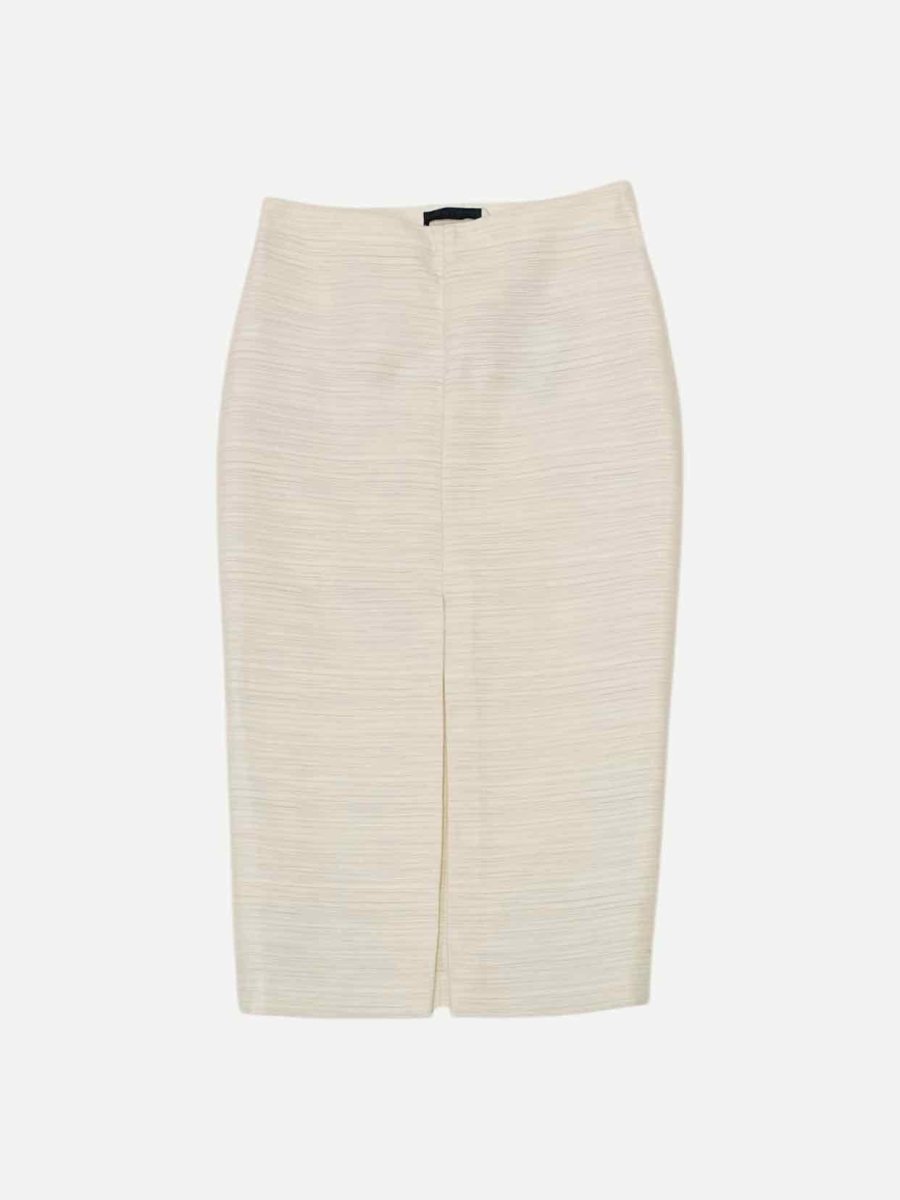 Pre - loved THE ROW Boucle Off - white Midi Skirt at Reems Closet