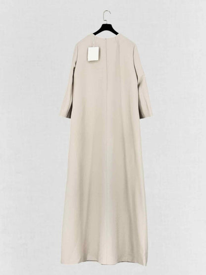 Pre - loved THE ROW Cream Size US 4 Long Dress at Reems Closet